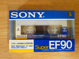 Аудиокассета Sony Super EF90 новая, запечатанная