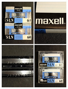Кассеты 2 шт. MAXELL 60.Распечатаны.