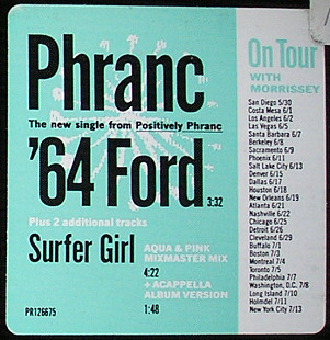 Phranc – '64 Ford (DJ Vinyl -USA)