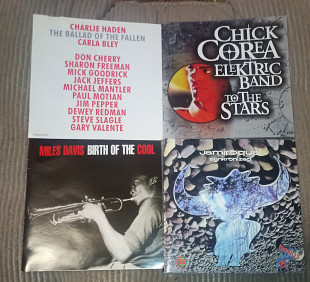 Лот 4 диска.Miles Davis.Chick Corea.Charlie Haden.Jamiroquai.