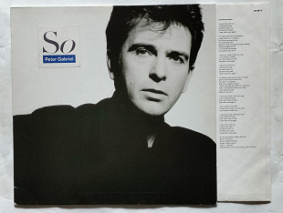 PETER GABRIEL * So * 86 W. Germany , , Vertigo 207 587 Original.
