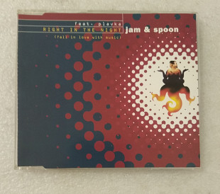 Maxi-Single JAM & SPOON Feat. Plavka 1993 Right In The Night (Fall In Love With Music) Germany