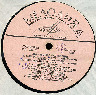 Лирическое настроение 33Д---29475_76 USSR