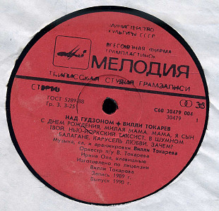 Над Гудзоном - Вилли Токарев С60 30479_80 USSR 1990