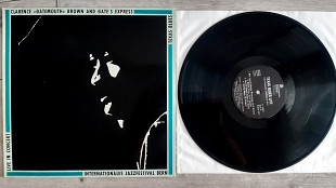 CLARENCE " GATEMOUTH " BROWN AND GATE'S EXPESS TEXAS BLUES LIVE ( LP P 19831 A/B ) 1979 SWIZER