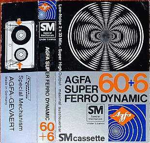 Аудиокассета Agfa Super Ferro Dynamic 90+6