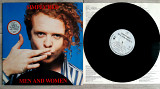 SIMPLY RED MEN AND WOMEN ( ELEKTRA 242071-1 for UK WX 85 ) STICKER 1987 GERMANY