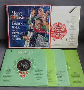 Lawrence Welk And His Champagne Music Makers Merry Christmas LP 1970 4 пластинки USA