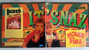 NAZARETH SNAZ 2 LP ( RED VERTIGO 6302 159 / 60 - 1Y2//2Y2 ) with 4 AUTOGRAPHS ALL MEMBERS NAZARET
