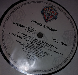 Donna Summer – This Time I Know It's For Real EX+