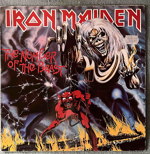 IRON MAIDEN THE NUMBER OF THE BEST ( EMI EMC 3400 A2/B3 ) 1982 France VG+ EX OIS
