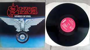 SAXON WHEELS OF STEEL ( CARRERE 67.484 A/B ) 1981 FRANCE NM- NM- 585 SAXON POWER & THE GLORY