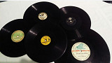 Пластинки для патефона 40-50-х годов времен СССР