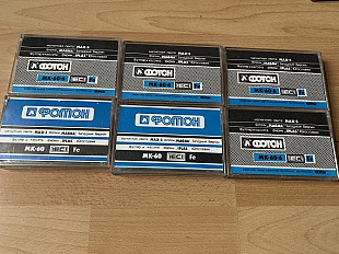 Аудиокассеты Фотон(МК-60-6) лот 6 шт