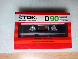 Аудіо касета TDK D 90 Jpan запечатана 82 рік