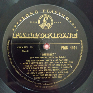 Drumbeat BBC Television Show UK first press lp vinyl parlophone gold