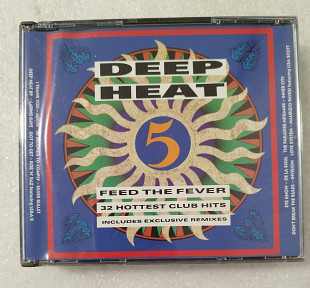 CD DEEP HEAT 5 - FEED THE FEVER 1990 /2CD/ (UK & Ireland)