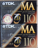 TDK MA 110 (1992 рік випуску, Американський ринок) є пошкодження упаковки.