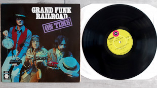 GRAND FUNK RAILROAD ON TIME ( LIME CAPITOL with VIOLET POINT E-ST 307-H4 ) FLIP COVER 1969 GT BRIT