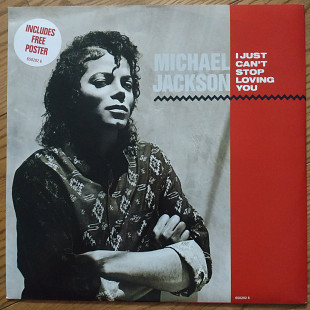 Michael Jackson I Just Can't Stop Loving You UK first press vinyl poster