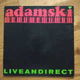 Adamski LiveandDirect UK first press lp vinyl