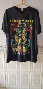 Футболка "Johnny Cage And The Voodoogroove" (100% cotton, XL, Haiti) б/у