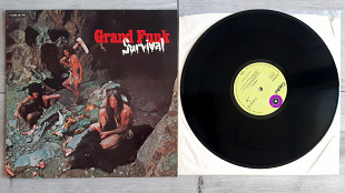 GRAND FUNK RAILROAD SURVIVAL ( LIME CAPITOL with VIOLET POINT 1C062-80 783 A1/B1 ) 1971 GERMANY