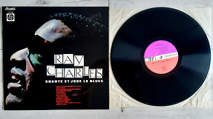 RAY CHARLES CHANTE ET JOUE LE BLUES ( RED / PLUM ATLANTIC 332045 ) FLIP COVER 1962 FRANCE