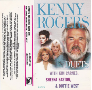 KENNY ROGERS «Duets With Kim Carnes, Sheena Easton, Dottie West» Club Edition ℗1984