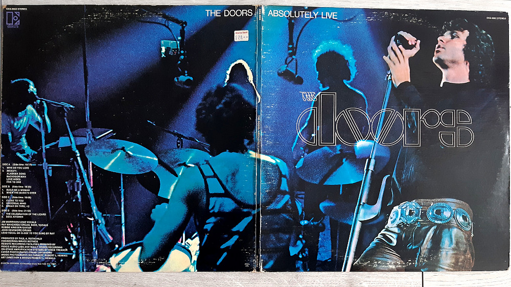 THE DOORS ABSOLUTELY LIVE 2 LP ( ELEKTRA EKS 9002 A/B/C/D ) G/F 1970 US ...
