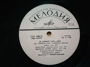 Иоганн Штраус-На прекрасном голубом Дунае (1)-G+, Мелодія