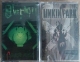 Лот запакованих аудіокасет Overkill та Linkin Park