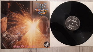 RUNNING WILD GATES TO PURGATORY ( NOISE N 0012 A/B ) with Postcard 1984 GER