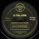 Elton John – Funeral For A Friend / Love Lies Bleeding maxi 45, made in UK 1978 редкий