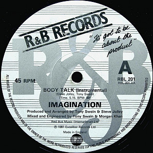 Imagination – Body Talk Maxi single 45 rpm 1981