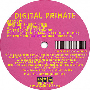 Digital Primate – In-Flight Entertainment