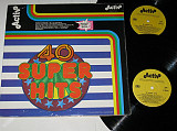 Альбом (2 пластинки) 40 Super Hits - Mamma Mia * Charly Brown * Lady Bump * Santa Lucia (Activ) Ех+