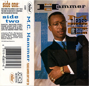 MC HAMMER «Please Hammer Don't Hurt 'Em» XDR, Dolby HX Pro, B NR ℗1990