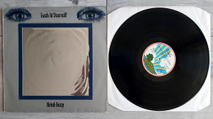 URIAH HEEP LOOK AT YOURSELF ( PINK RIM ISLAND 85 702 IT A1/B1 ) 1971 GERMANY