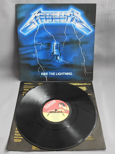 METALLICA Ride The Lightning LP оригинал 1984 Europe пластинка NM re 1987