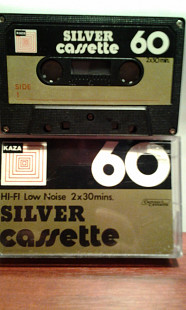 SILVER Cassette 60 Hi-Fi Low Noise