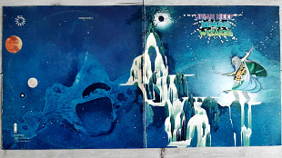 URIAH HEEP DEMONS and WIZARD ( PINK RIM ISLAND 86185 IT A1/B1 ) G/F 1972 GERMANY