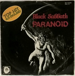 Black Sabbath, Ozzy Osbourne - Paranoid / Snowblind - 1970-72. (EP). 7. Пластинка. Germany. Rare