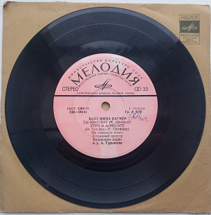 Поет Мина Вагнер - Ты виноват. (7") 1976