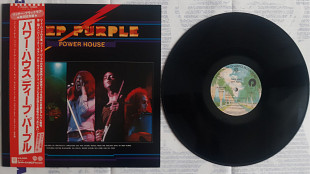 DEEP PURPLE POWERHOUSE ( WB P-10444 1A-24/1A-32 ) with Giga Poster, OBI & INSERT 1977 JAPAN