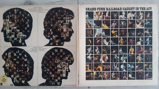 GRAND FUNK RAILROAD CAUGHT IN THE ACT 2 LP ( CAPITOL SABB2-11445 WINCHESTER ) G/F 1975 US