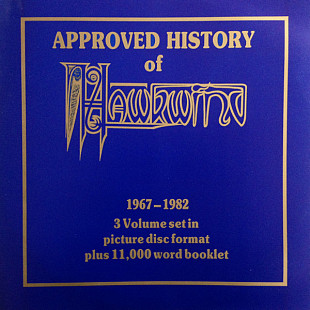 New Hawkwind ‎– Approved History Of Hawkwind 3LP Compilation UK , 1986