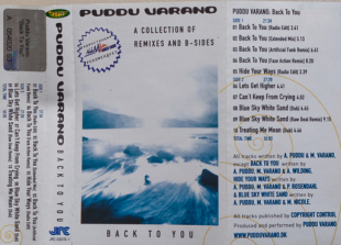 Puddu Varano – Back To You - A Collection Of Remixes And B-Sides ( UA )