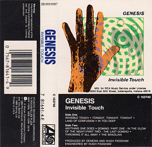 GENESIS «Invisible Touch» Dolby B NR ℗1986