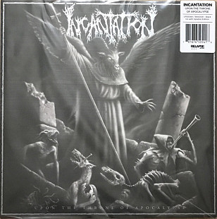Incantation ‎- Upon The Throne Of Apocalypse - LP (Black with Silver/White splatter)